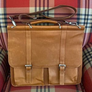 Wilson’s Leather brown briefcase